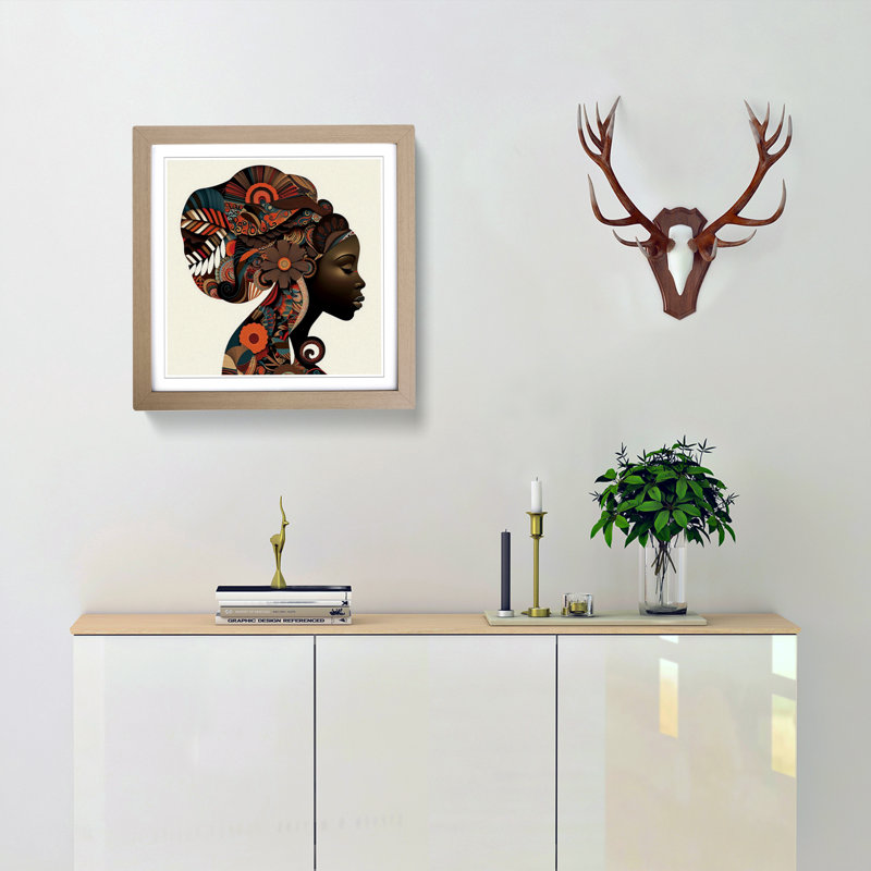 Single Picture Frame Print on Wood, Oak