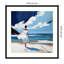«Woman Walking On the Beach» par Williamsdale, reproduction d'art murale en bois-700897149-700897138