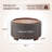 29" Round Storage Ottoman With Tray, Upholstered Coffee Table For Living Room Bedroom-721292517