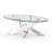 Modern Glass Top Oval Single Coffee Table