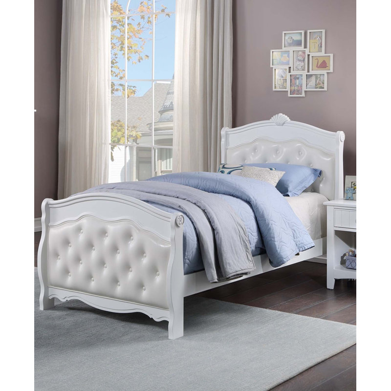 Lit de luxe traditionnel Youth, Double, Blanc