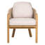 Confortable ensemble de chaises de patio en bois d'acacia moderne pour la maison