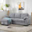 Canapé modulaire rembourré en chenille réversible de 91,5 po Latitude Run®-1110405316