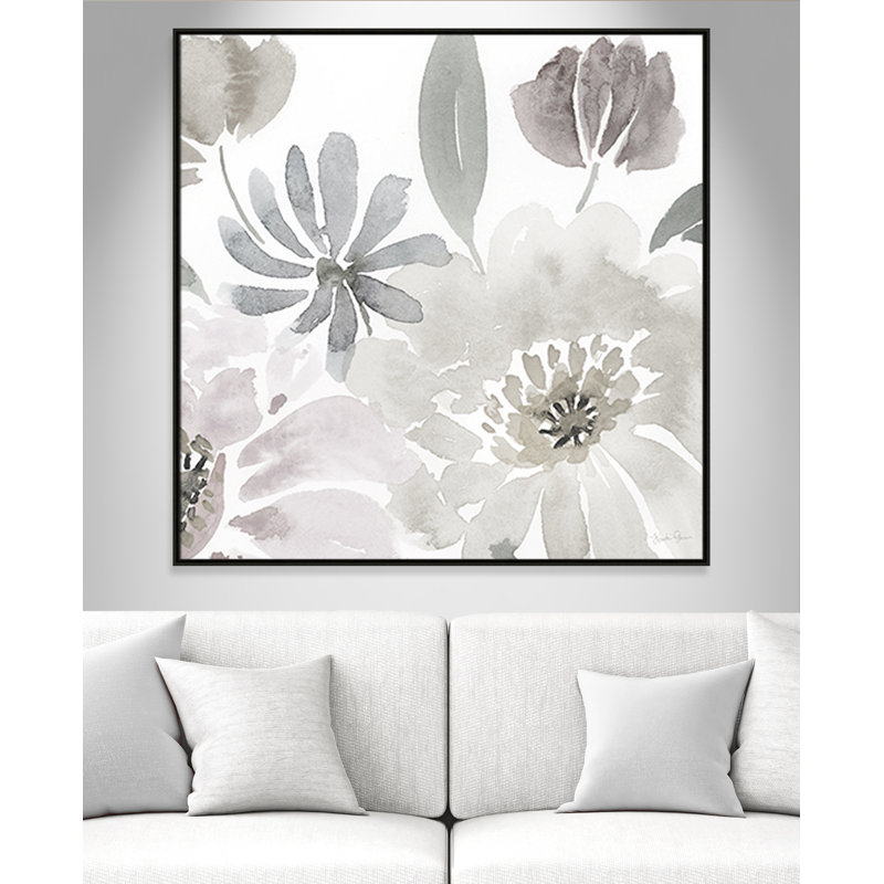 Soft Flourish par Kourtni Gunn, Espresso, H 46,5 po x l 46,5 po x P 2 po