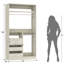 72"-108"Closet System With Drawers And Rods-1981082754