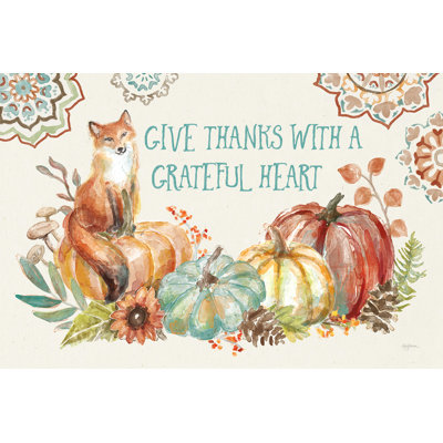 Autumn Friends II by Mary Urban - Wrapped Canvas Print