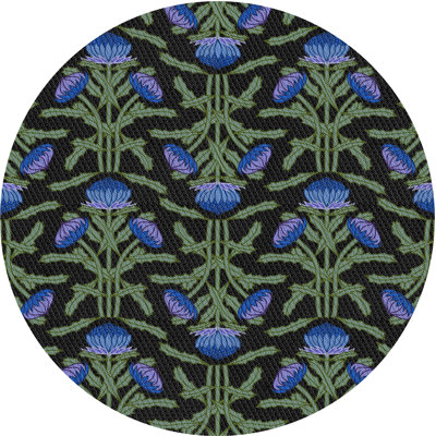 Tapis bleu foncé Annehild