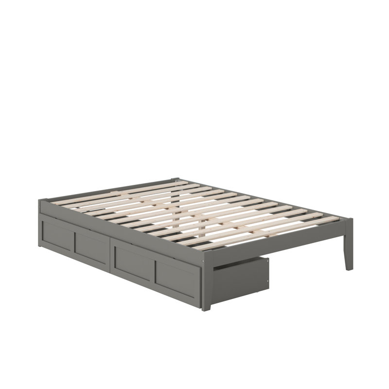 Aayanna Panel Storage Bed, Gray, Full