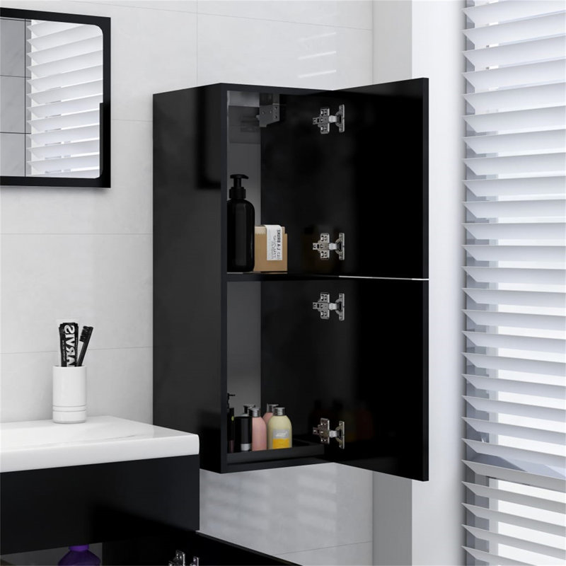 Kremena Bathroom Cabinet, Black