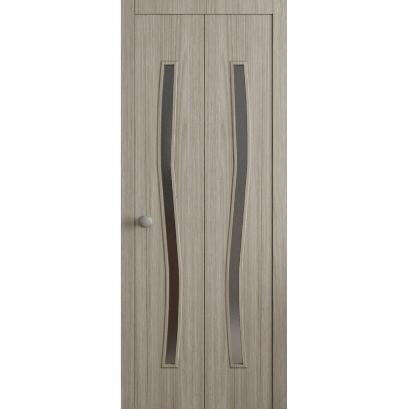 Portes coulissantes pliantes pour garde-robe coulissante ESSENTIAL 8002 - Ensemble de quincaillerie robuste pour moulures à moulures - Portes de garde-robe en bois massif