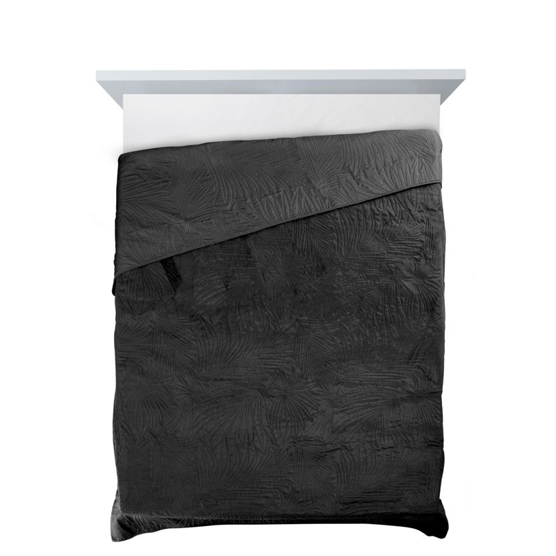 Mercer41 Preble Bedspread, W170 x L210cm, Black