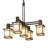 Dunnuck 5 - Light Steel Dimmable Lantern Square / Rectangle Chandelier
