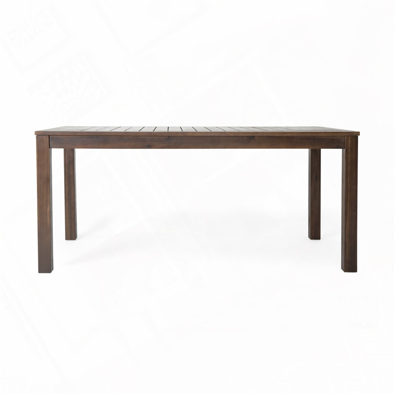 Bohl Rectangular Outdoor Dining Table , 70.75'' in. W 34'' in. D, Dark Brown, Dark Brown