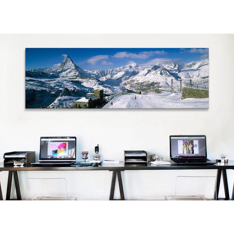 «Matterhorn, Suisse», reproduction de photo sur toile, H 24 po x l 72 po x P 1,5 po, Toile tendue