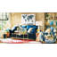 «World Map - Navy», reproduction d'impression sur toile tendue-633584367
