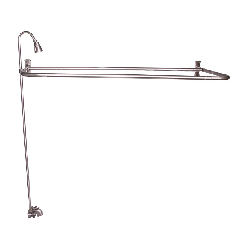 2 Handle Bathroom Clawfoot Tub Faucet with Diverter