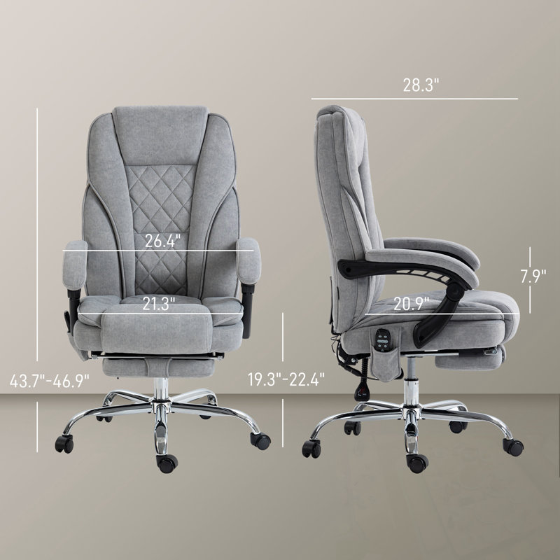 Fauteuil de massage à hauteur ajustable avec hauteur ajustable