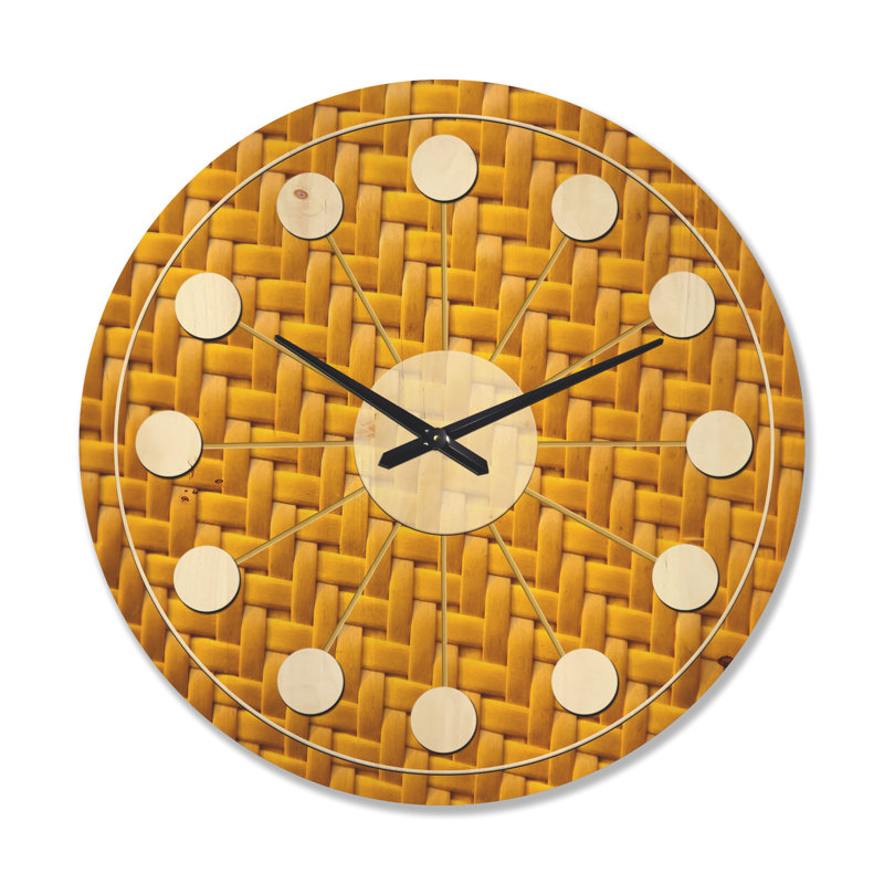 Solid Wood Wall Clock, Large