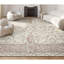 Tapis ivoire et beige noué à la main de haute qualité
