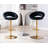Kshaun Swivel Upholstered Adjustable Height Counter Stool with Metal Frame-732792996