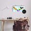  «Pixel Cats with Rainbows», ensemble d'art sur plaque par June Erica Vess