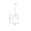 Luminaire suspendu sphérique 1 lumière Reeves-656841390-656841296