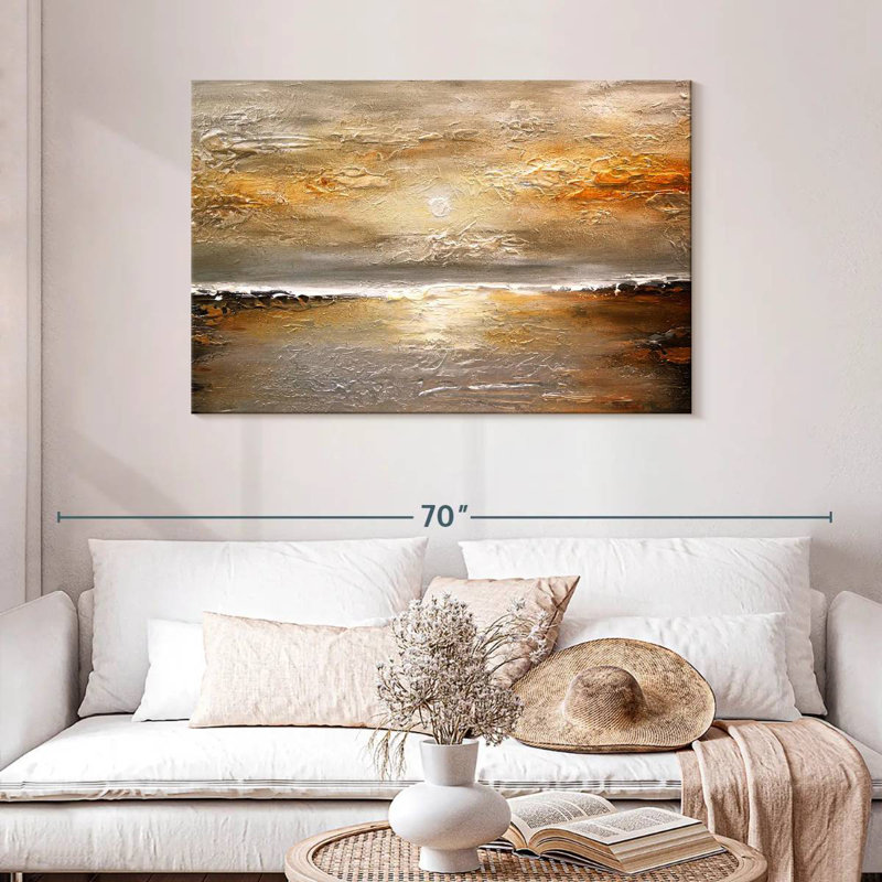 Alvord, coucher de soleil rustique I, H 30 po x l 45 po