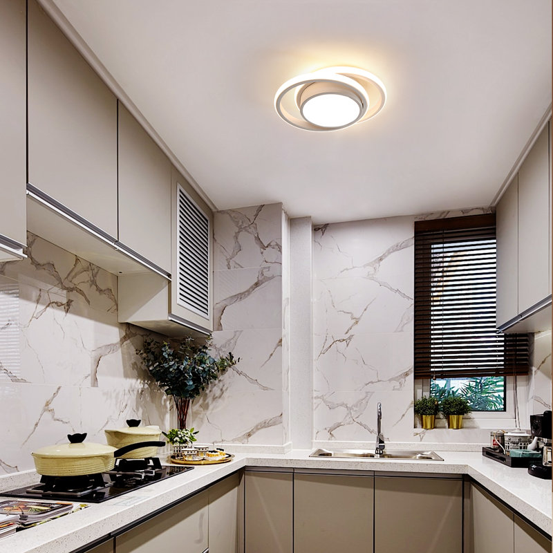 Mataponi 2-Light 27cm LED Flush Mount Ceiling Light, 3000K, White
