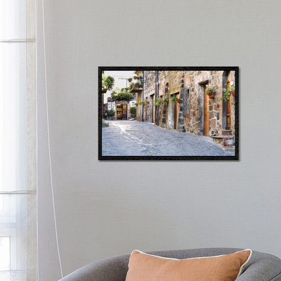 Village Street, Contignano, Siena Province, Tuscany Region, Italy 1 Piece Wrapped Canvas Wall Art