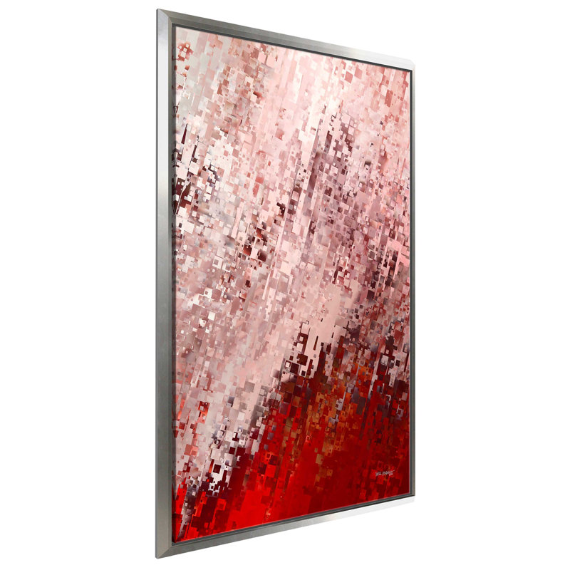 Romains 4: 8 How God Sees You par Mark Lawrence - reproduction, Cadre flottant argent, H 63,5 po x l 39,5 po x P 2 po