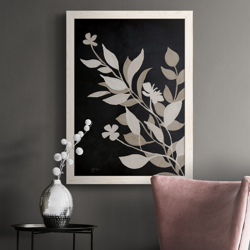«Coolville Midnight Silhouette II», reproduction d'un seul cadre photo sur toile, H 43,5 po x l 31,5 po x P 1 po, Blanc