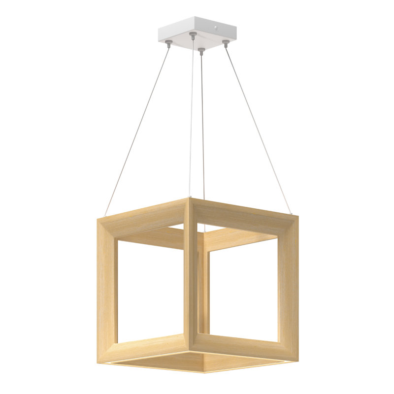 Morina 1 - Light LED Pendant, White Oak, White Oak