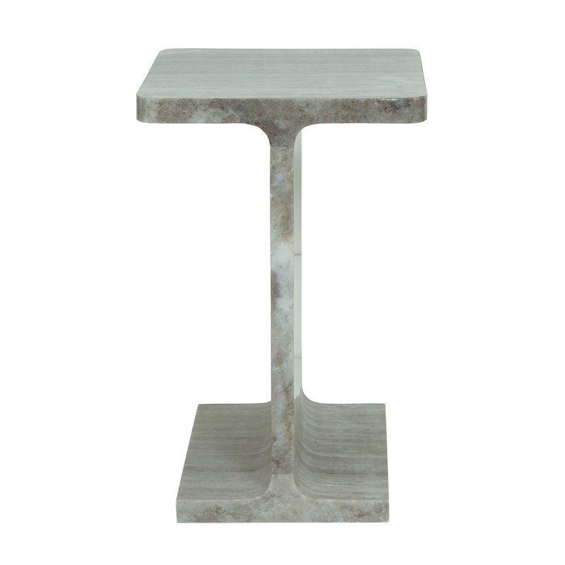 Marble End Table, Gray