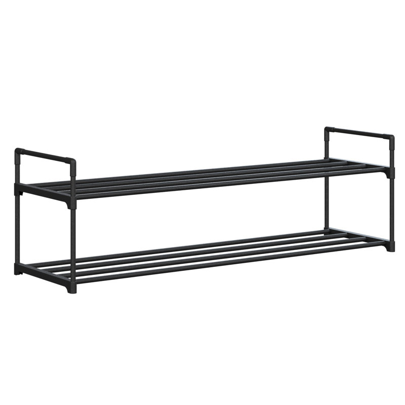 Range-chaussures Home-Complet - Organisateur de chaussures à 2 niveaux pour placard, salle de bain, vestibule - tablette pouvant contenir 10 paires de chaussures de sport, talons hauts, bottes
