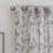 Kamloops 100% Polyester Semi-Sheer Floral Curtain Panel with Grommet Top-308402412-308402402