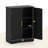 Floor Storage Cabinet Modern Storage Organizer with Adjustable Shelves &2 Doors-1777896575