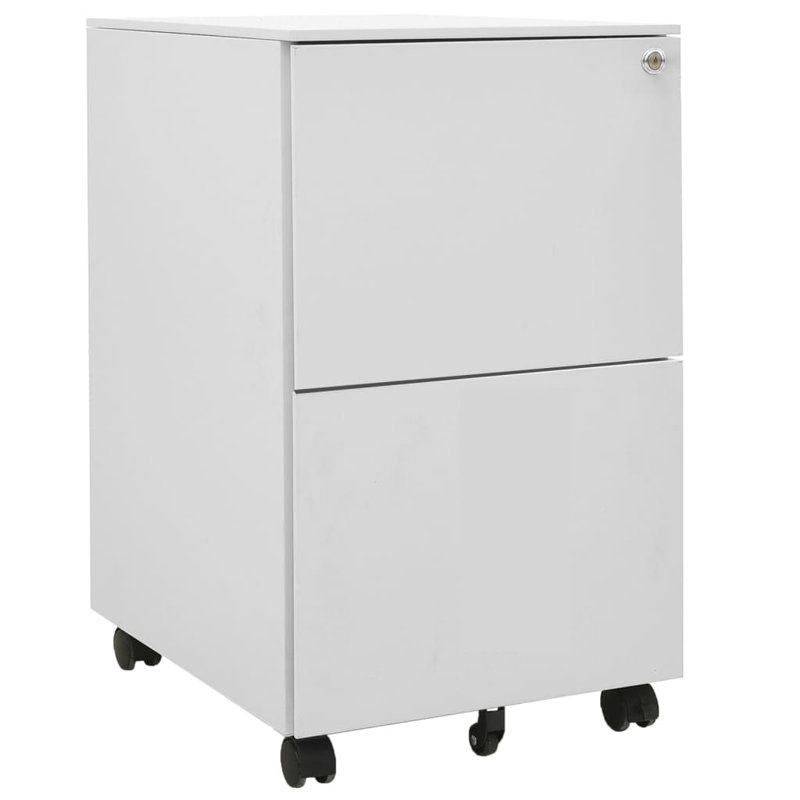 vidaXL File Cabinet Steel File Cabinet Rectangular Modern, Gray
