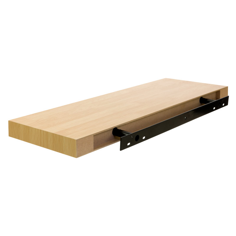Ensemble d'une tablette murale flottante de style moderne Ayeza avec éclairage à DEL tactile Stockholm Aberg de Kiera Grace, idéale pour la décoration intérieure