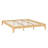 Solid Dry Bamboo Wood Platform Bed Frame, With Wood Slat Support-2005066899