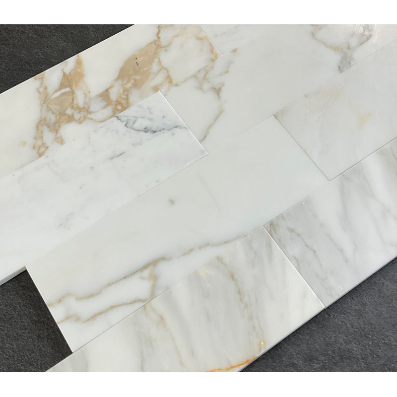 4" x 12" Marble Mosaic Subway Wall & Floor Tile