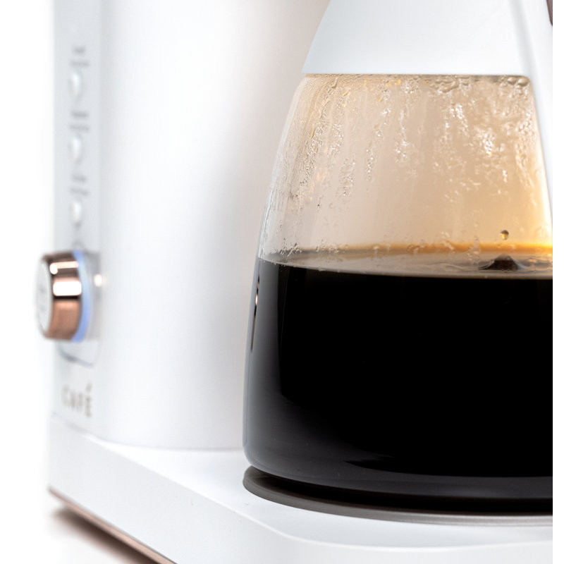 Café 10-Cup Specialty Drip Coffee Maker with Glass Carafe, Matte White