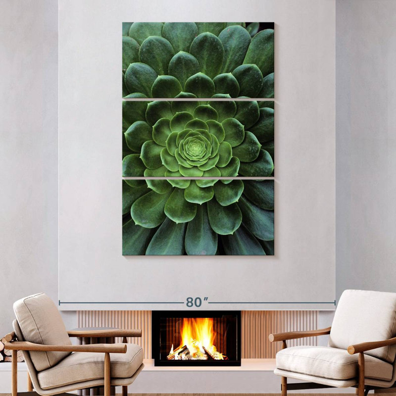 Harnek Flowerlike Succulent, 74" H x 48" W