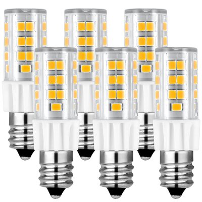 4.2 Watt (40 Watt Equivalent), T4 LED, Dimmable Light Bulb, E12/Candelabra Base -  Luxrite, LR24650-6PK