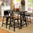Kayslee Rectangular with Iron Base Dining Table