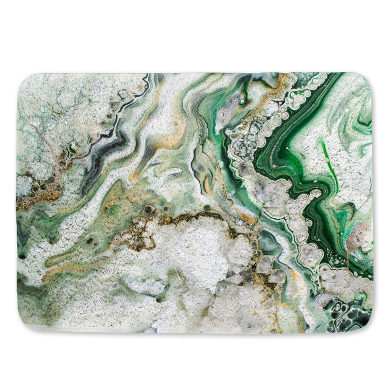 Philon Microfiber / Microsuede Non-Slip Bath Mat, 17"W x 24"L