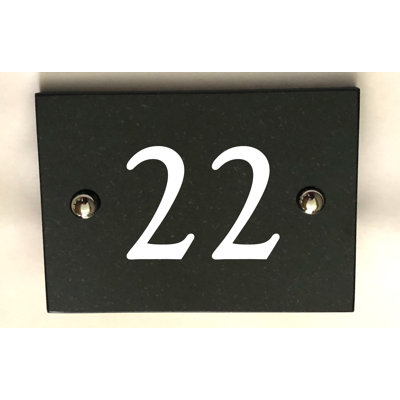 Brumby 10cm H Reflective Stone House Number