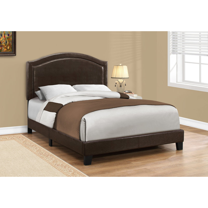 Lit plateforme, Grand, Brun