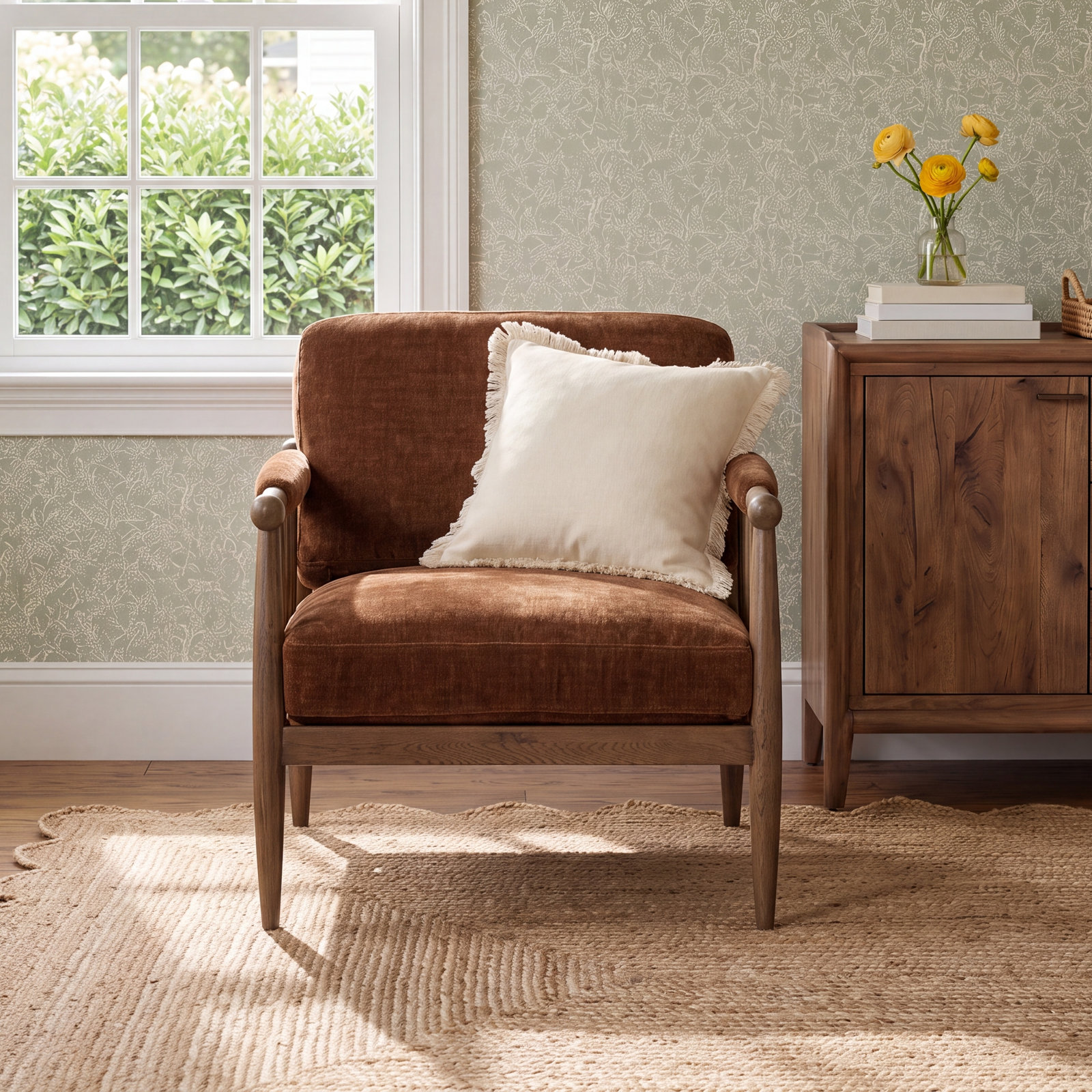 Warren Chair, Altair Sienna Velvet