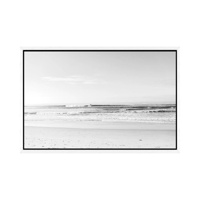 California Surfing III by Bethany Young - Print on Canvas, 45.72cm H x 66.04cm W x 3.81cm D, White Framed