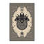 Tapis oriental beige classique Pavanvir Cerberus lavable à la machine-860080652